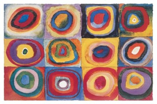 Kandinsky Rings Rolled Poster Print - 24x36