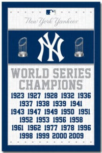 New York Yankees Champs Rolled Poster Print – 22x34