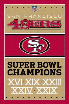 San Francisco 49ers Poster Print - 22x34 Rolled Art