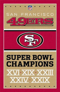 San Francisco 49ers Poster Print - 22x34 Rolled Art