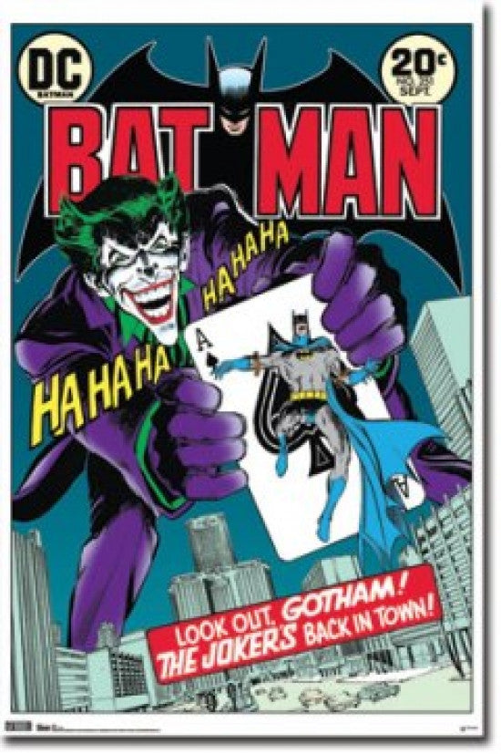 DC Comics Batman Joker Comic Book Cover Poster Print