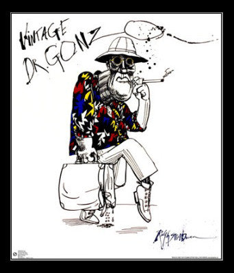 Ralph Steadman Dr Gonzo Rolled Poster Print - 22x34