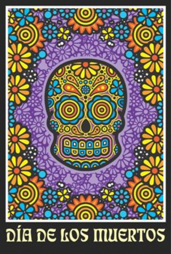 Day of the Dead Skull Poster Print - Rolled Art Print