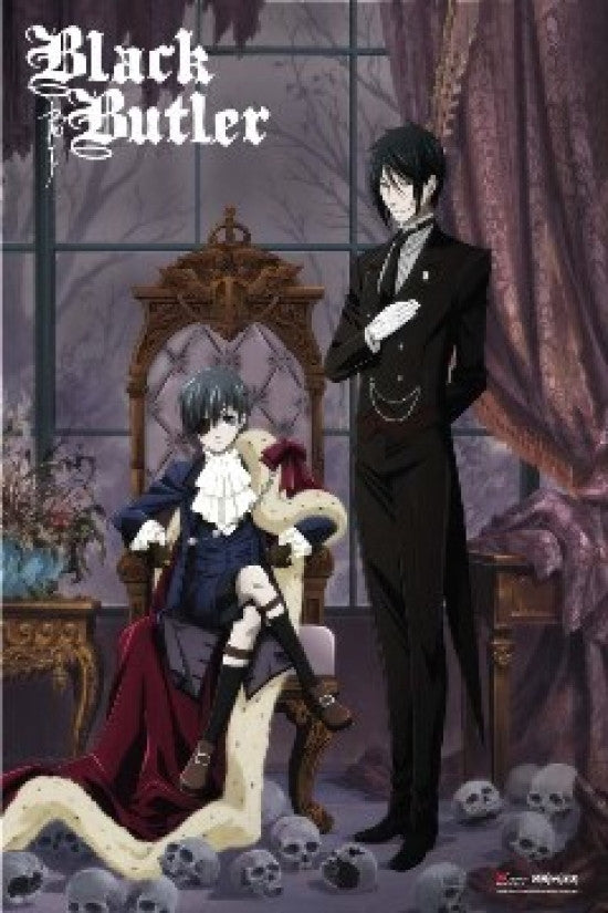 Black Butler Sebastian and Ciel Anime Poster Print - 24x36