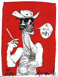 Ralph Steadman Ok Let's Party Poster 24x36 - Colorful Art Print