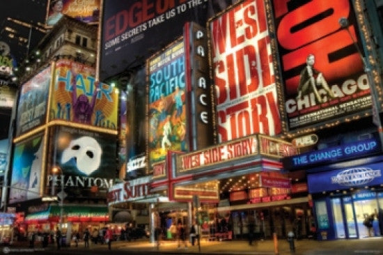 New York City Times Square Theater District Poster Print