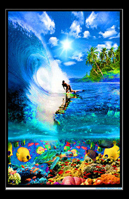 Surf Reef Rolled Poster Print - 22x34