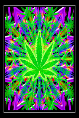 Heady Leaf Poster Print - Vibrant Nature Décor for Home or Office