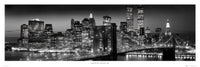 Manhattan Skyline Rolled Poster Print - 21x62