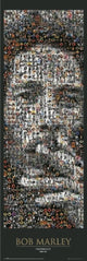 Bob Marley Mosaic Door Poster Print 21x62