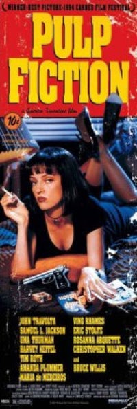 Pulp Fiction Uma Bed Rolled Poster Print - 21x62