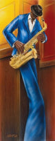 Magrini Jazz I Sax Poster Print - Rolled Art Print 12x36