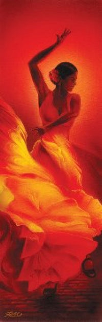Magrini Flamenco Poster Print - 12x36 Rolled Art