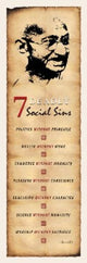 Social Sins Rolled Poster Print - 12x36