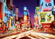 New York City Times Square Poster Print showcasing vibrant lights and crowds.