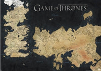 Game Of Thrones Map of Westeros Horizontal Mural Poster