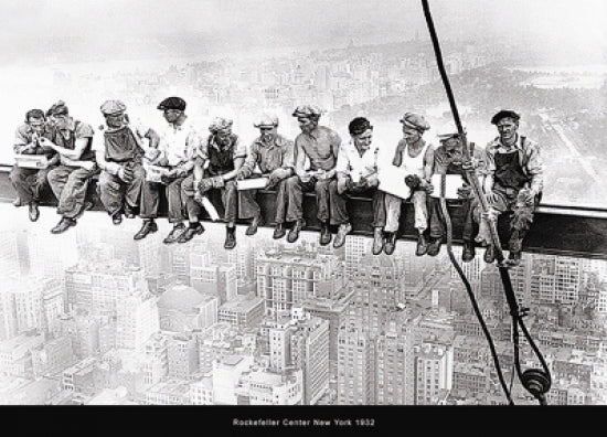 Lunchmen On Beam Subwaymural Poster - Large Format Print