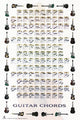 Guitar Chords II Poster Print showcasing various guitar chords - 22x34