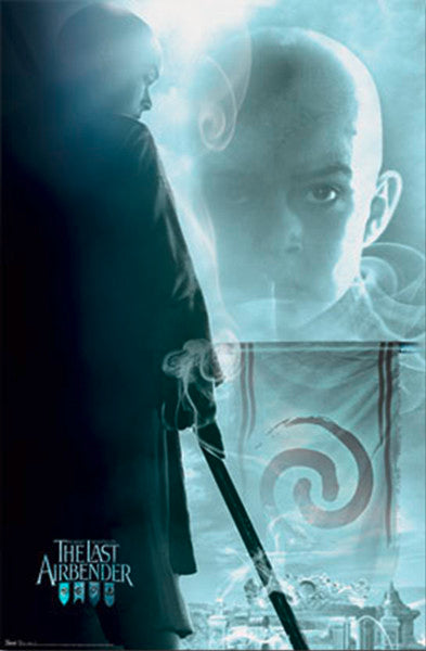 The Last Airbender Air Poster Print featuring vibrant air bending imagery.