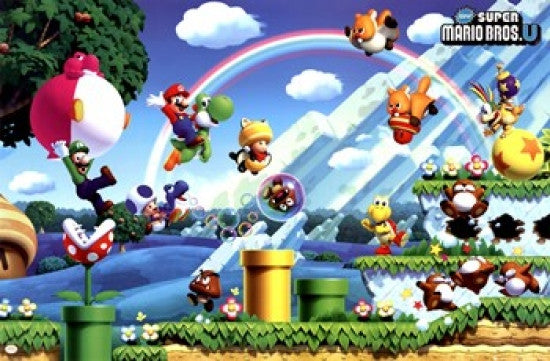 Super Mario Bros - U Rolled Poster Print