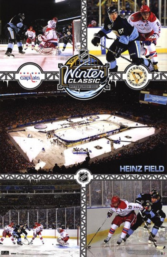 2011 NHL Winter Classic Pittsburgh Penguins Poster Print - Heinz Field