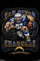 Chargers Running Back 10 Poster Print showcasing football art.