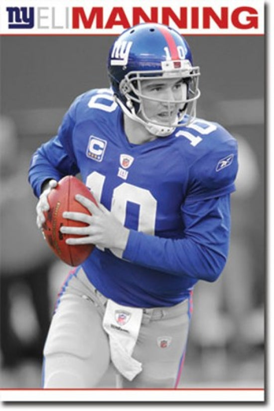 New York Giants Eli Manning Poster Print 24x36
