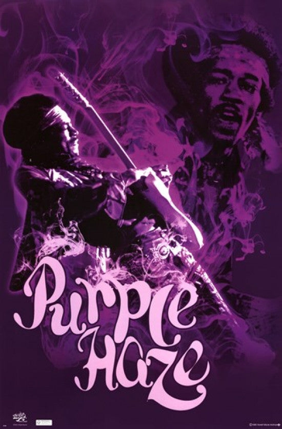 Jimi Hendrix - Purple Haze Rolled Poster Print 24x36