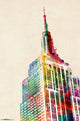 Empire State Building Colors Poster Print - 22x34