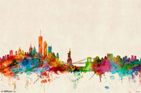 New York Skyline Rolled Poster Print - 22x34