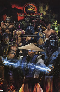 Mortal Kombat Group Poster Print - 24x36 Rolled Art