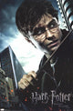 Harry Potter and the Deathly Hallows poster print featuring vibrant colors and dynamic imagery.