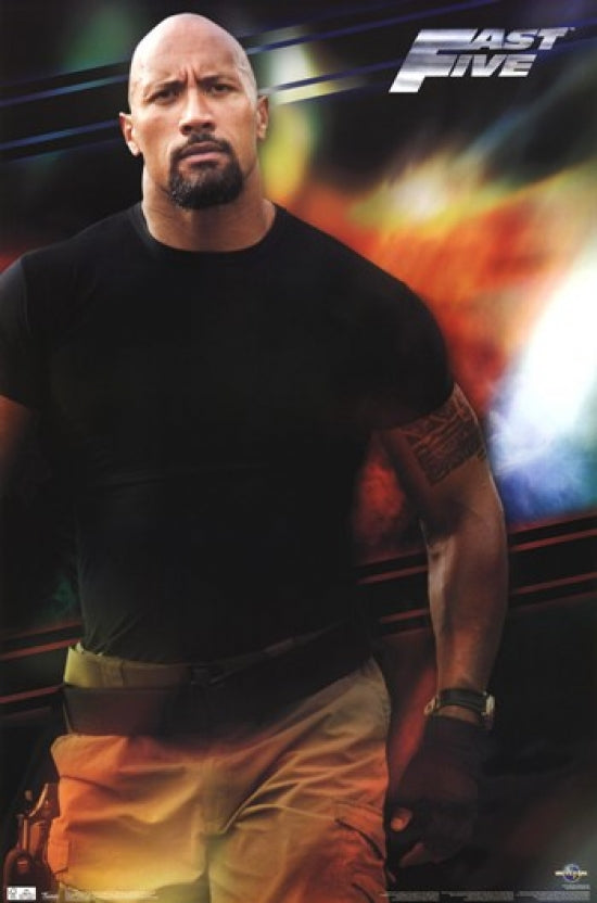 Fast 5 Hobbs Poster Print featuring action-packed design.