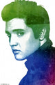 Elvis Presley Watercolor Poster Print - 24x36