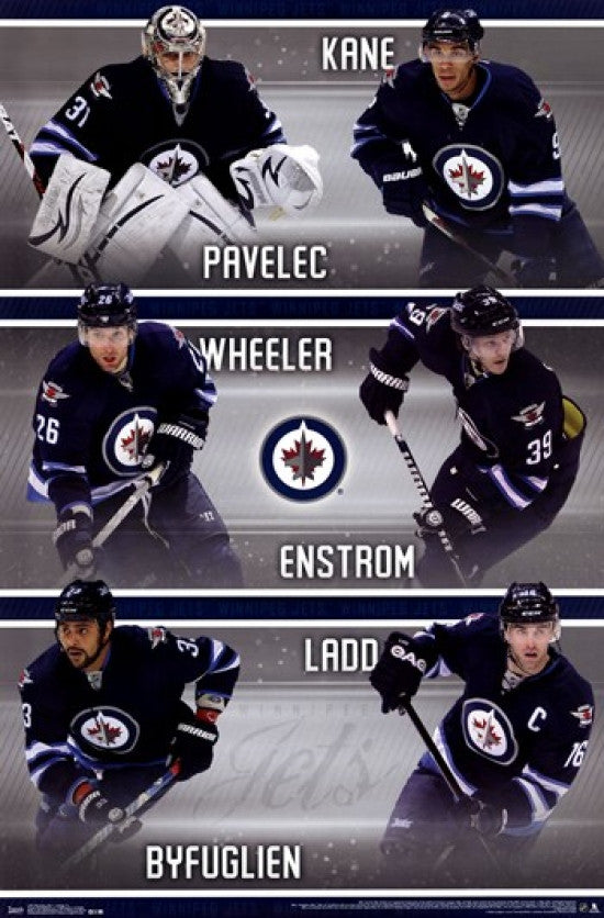 Winnipeg Jets Collage 13 Poster Print - 22x34