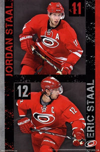 Carolina Hurricanes - Jordan and Eric Staal Poster Print, 24x36
