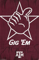 Texas A&M University Logo 13 Poster Print - 24x36