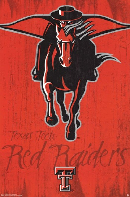 Texas Tech University Logo 13 Rolled Poster Print