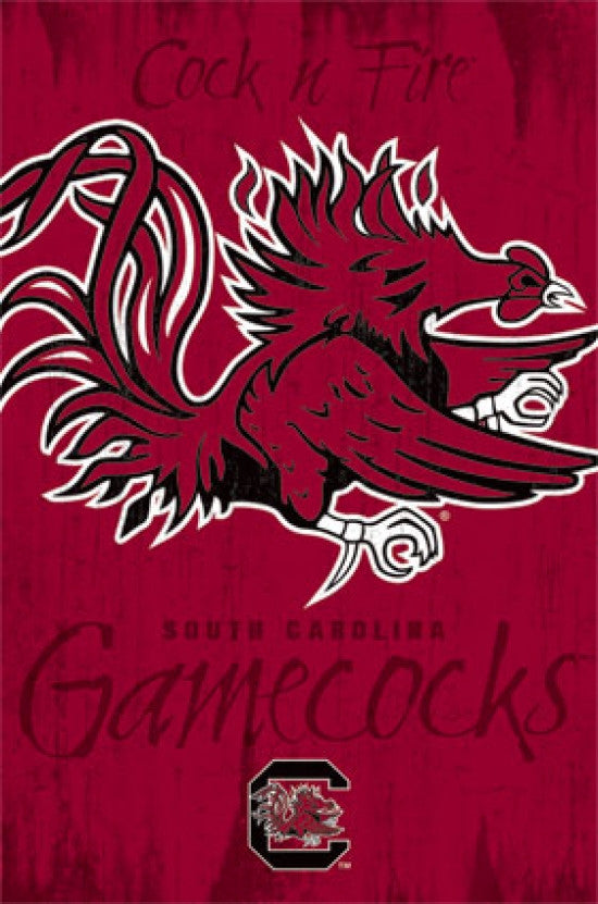 University of South Carolina Logo 13 Rolled Poster Print