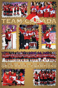 Hockey Team Canada - Sochi Olympics Champions Poster Print