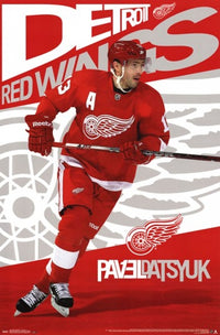 Pavel Datsyuk 2013 Poster Print showcasing Detroit Red Wings star player.