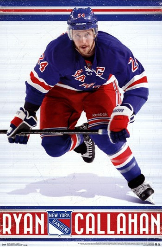 New York Rangers R Callahan Poster Print - 24x36