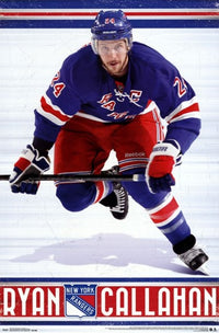 New York Rangers R Callahan Poster Print - 24x36