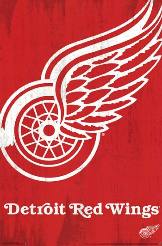 Detroit Red Wings 2013 Logo Poster Print showcasing team spirit.