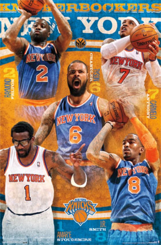 New York Knicks Team 13 Poster Print - 24x36
