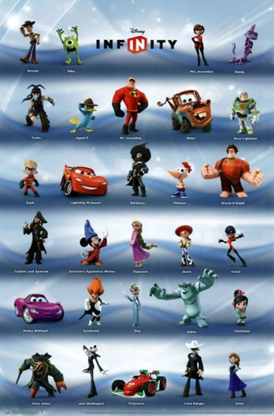 Disney Infinity - Phase 1 Grid Rolled Poster Print
