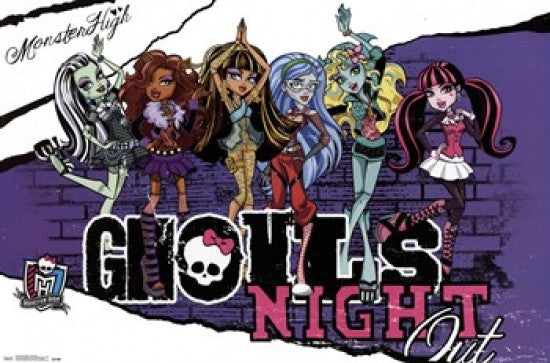 Monster High - Night Out 36x24 Poster Print