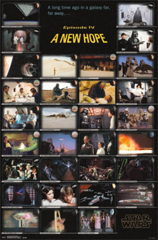 Star Wars Episode IV Frames Poster Print - 22x34