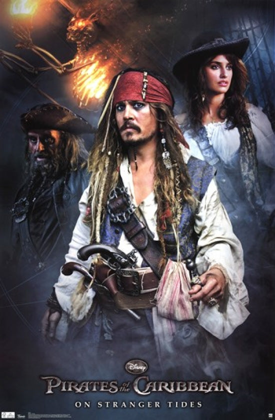 Pirates of the Caribbean 4 Group Movie Poster Print
