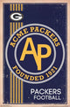 Green Bay Packers Retro Logo 2014 Poster Print